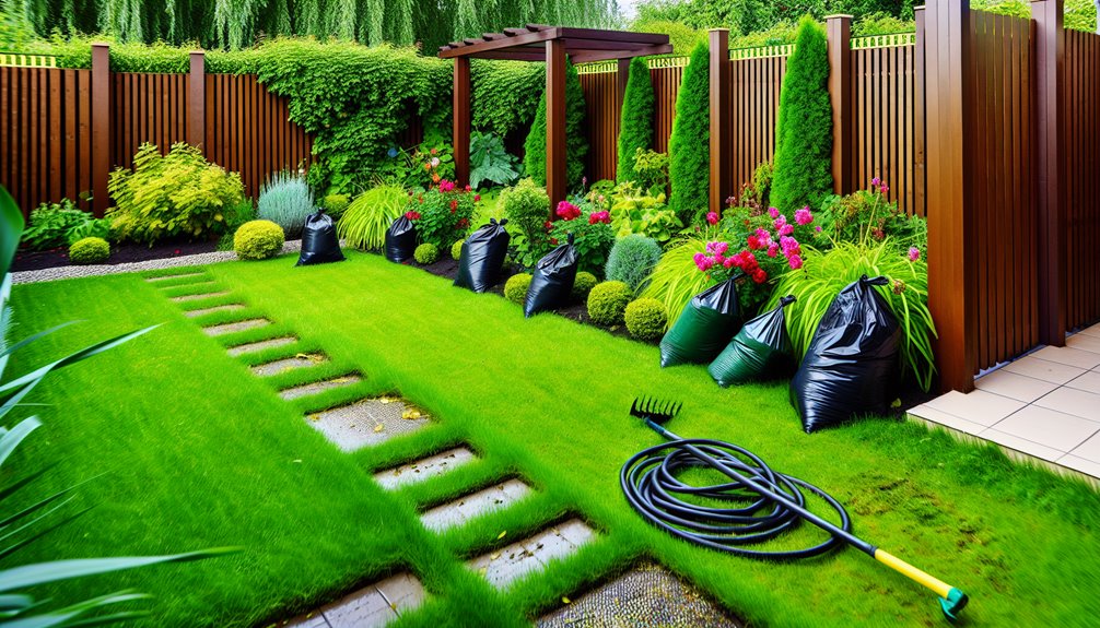 clear yard of debris