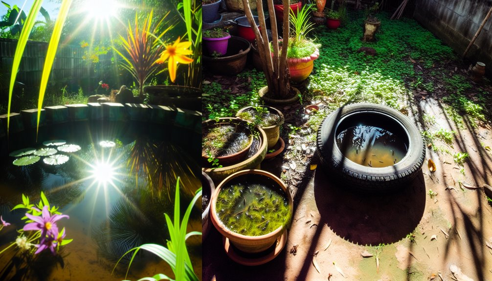 eliminate standing water sources