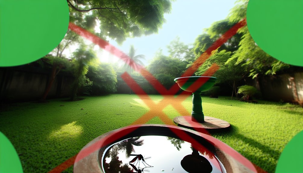 inspect for stagnant water