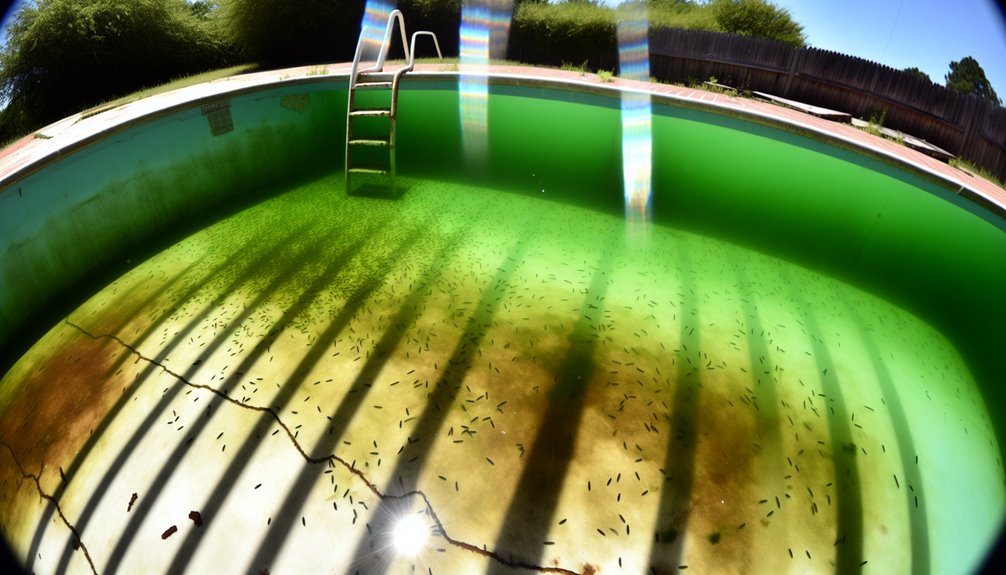 mosquito breeding in pools