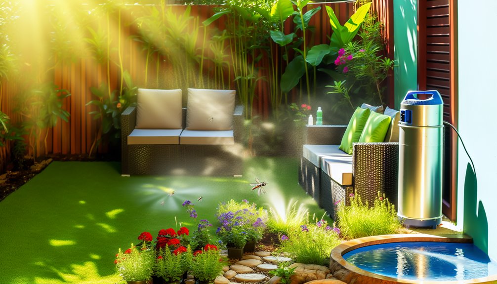 automatic mosquito misting system