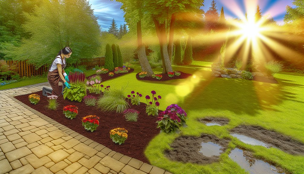 mulch maintenance and drainage